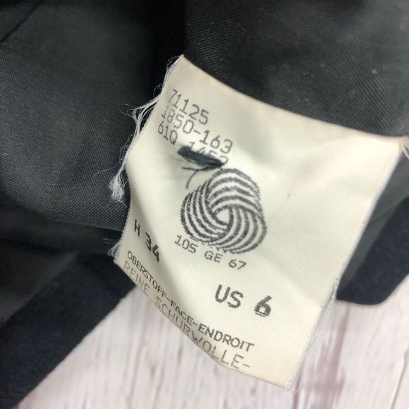 Bogner Women Embroidered 100% Wool Blazer Jacket US Size 6 Black M104 -24 - Picture 9 of 14